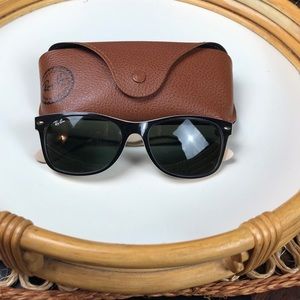Ray-Ban Black And Cream Wayfarer Sunglasses